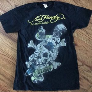 ED HARDY By Christian Audigier “Play On” Tee Shirt